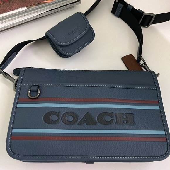 coach Heritage Convertible Crossbody With Coach Stripe cg998 - Picture 1 of 7